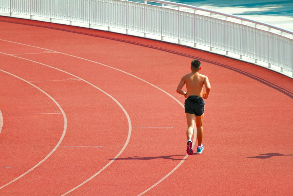 walking running wine